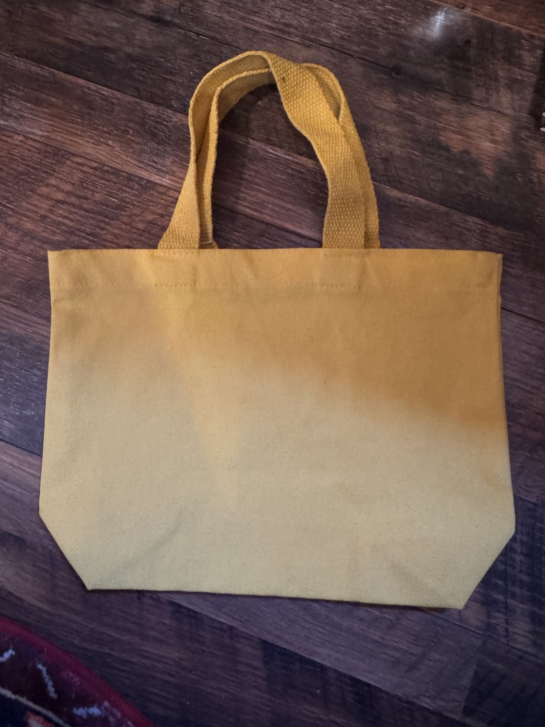 Small Canvas Tote Bag, Colour: Yellow