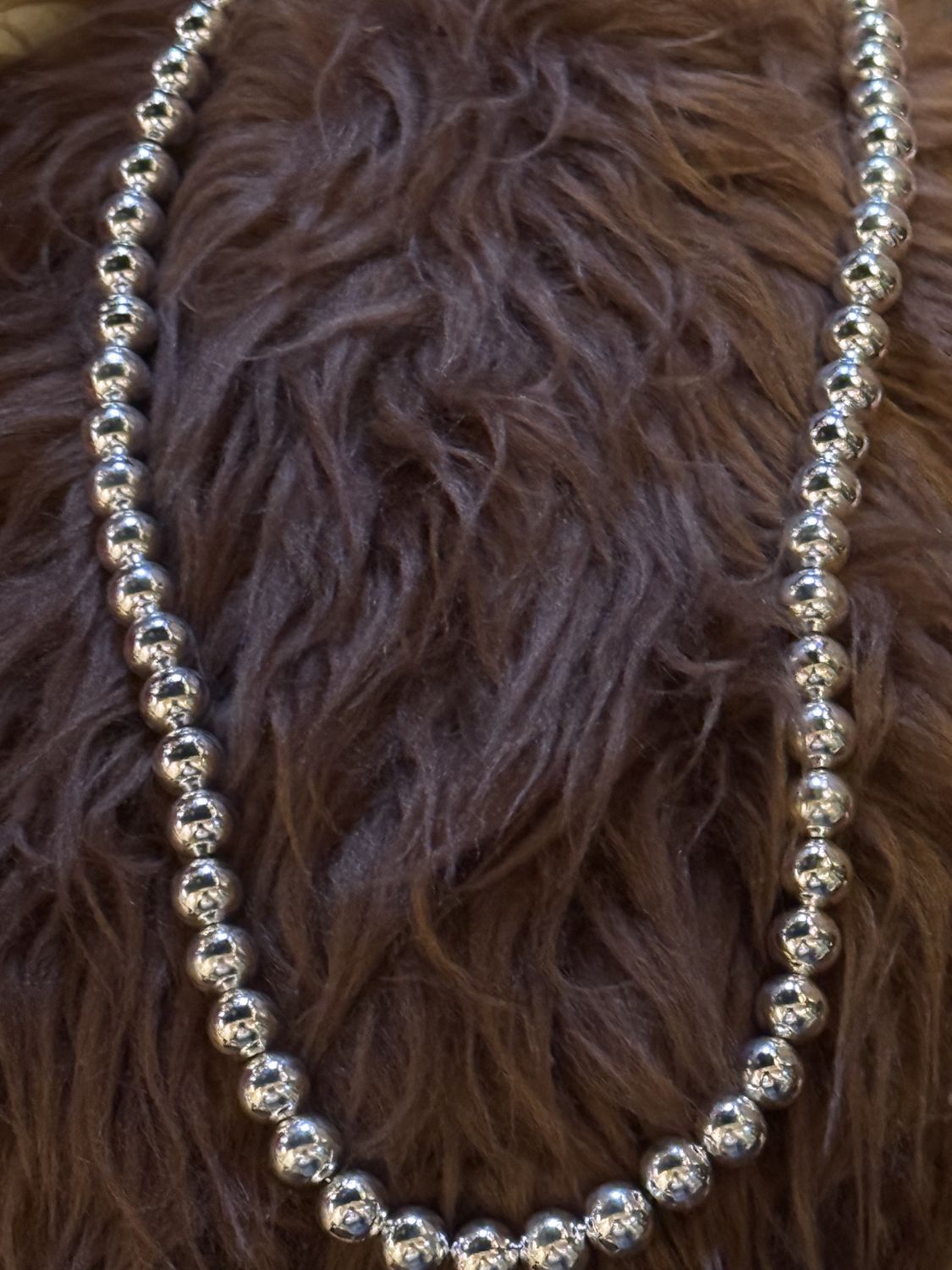 Sterling Silver Beaded Necklace