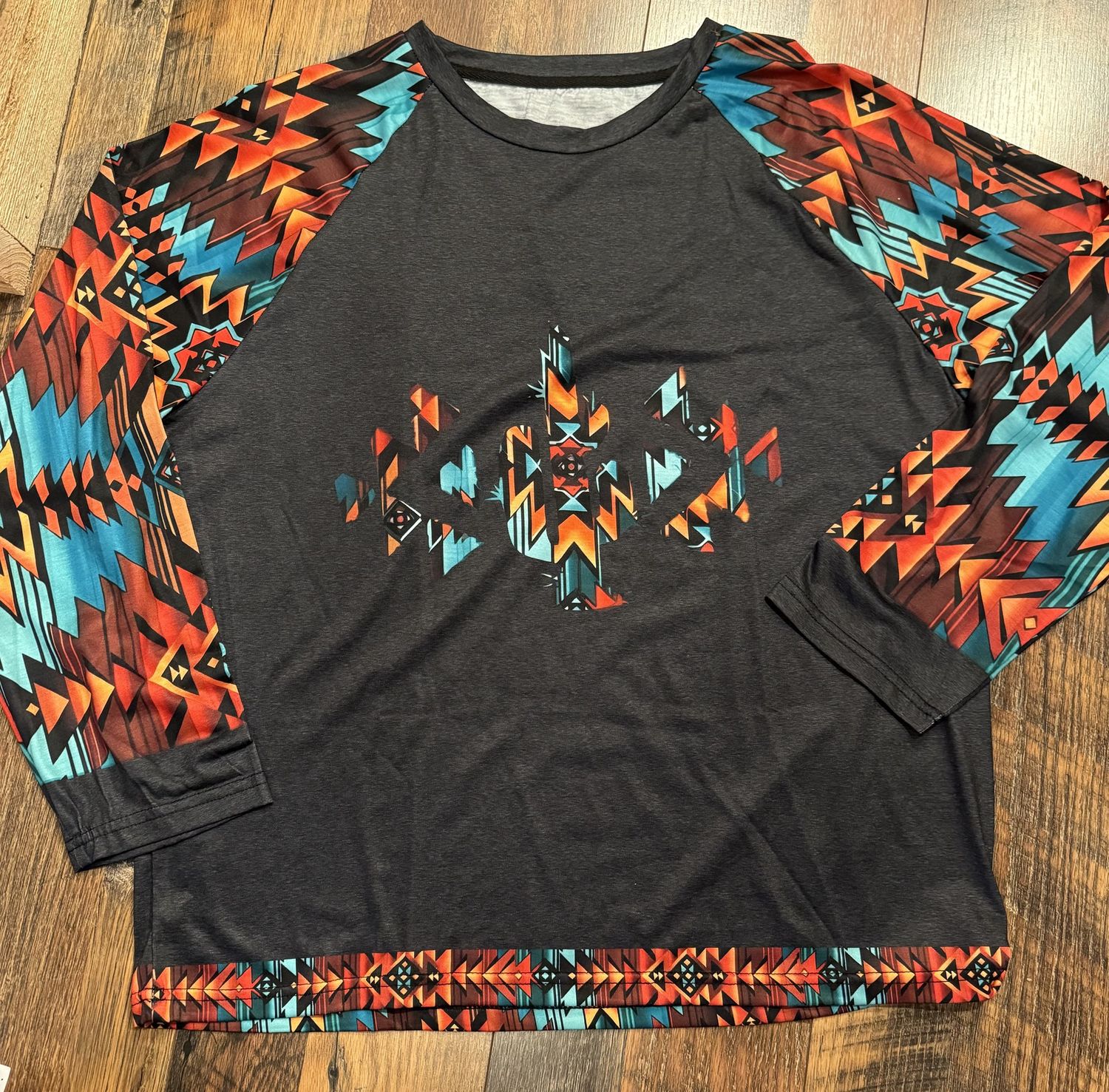 Southwestern Aztec Print Ladies Shirt