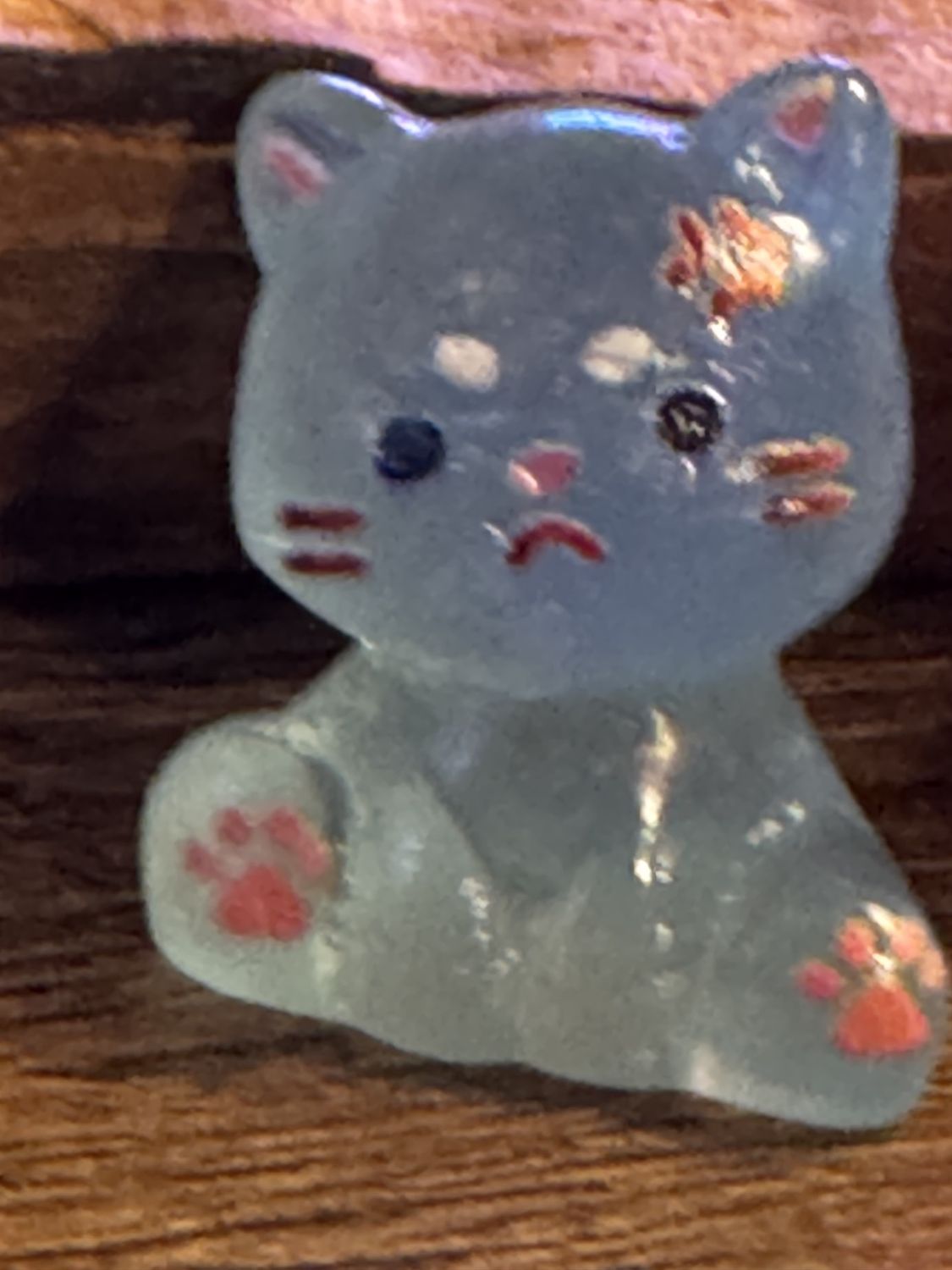 Tiny Sad Glow Kitty, Colour: Blue