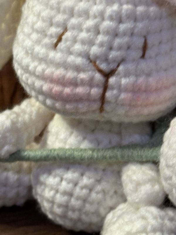 Tulip the Hand Crocheted Bunny