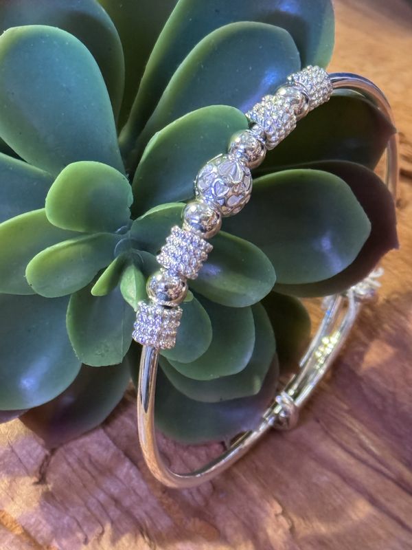 Sterling Silver Fidget Bangle