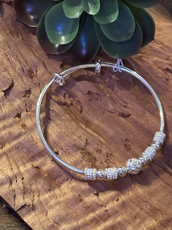 Sterling Silver Fidget Bangle
