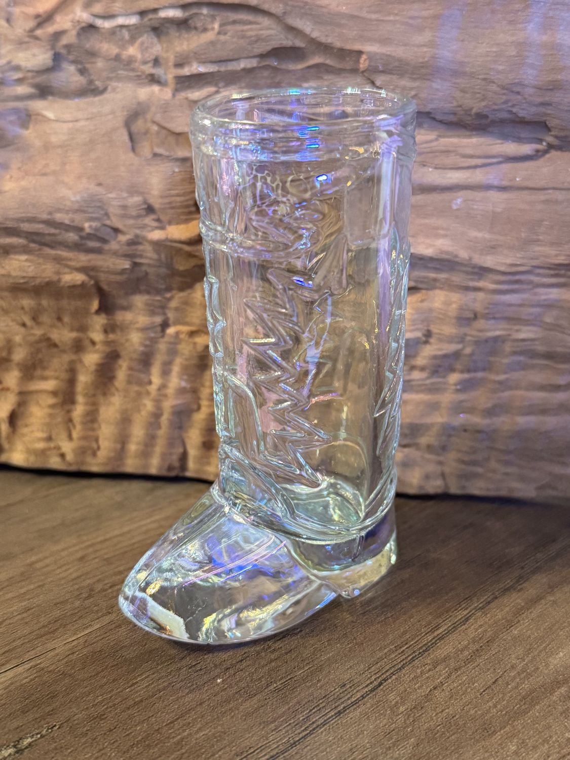 Iridescent Cowboy Boot Shot Glass