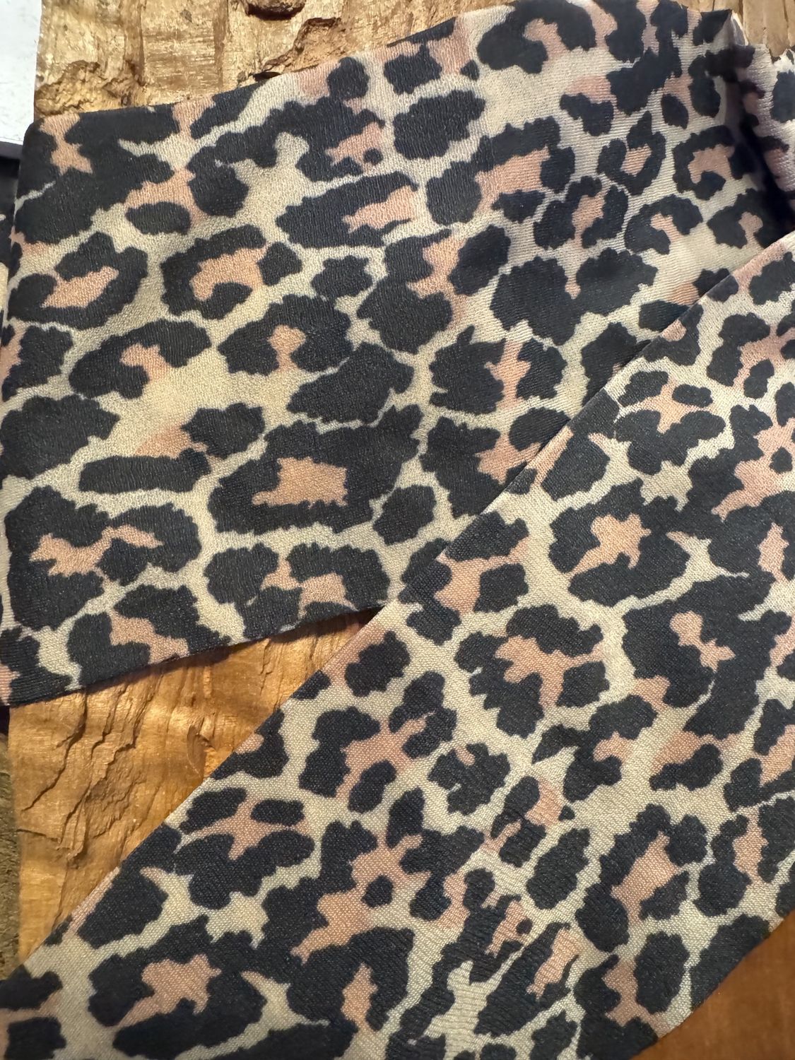 Leopard Print Sheer Footies