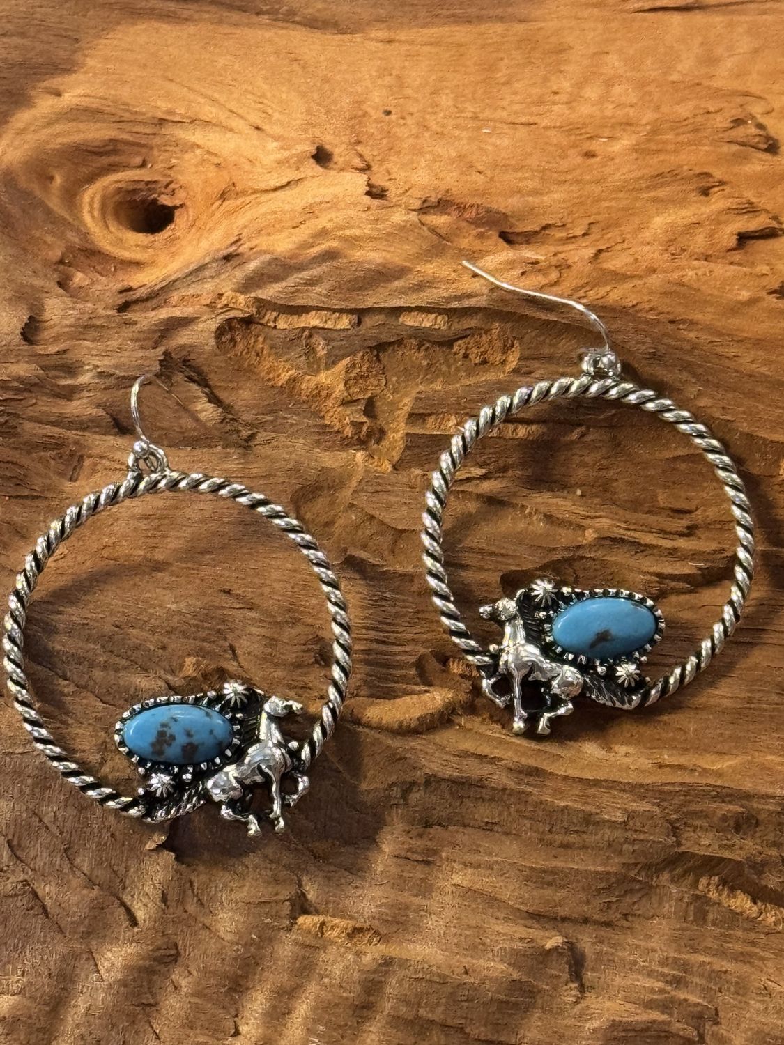 Western Rope Hoop Earrings