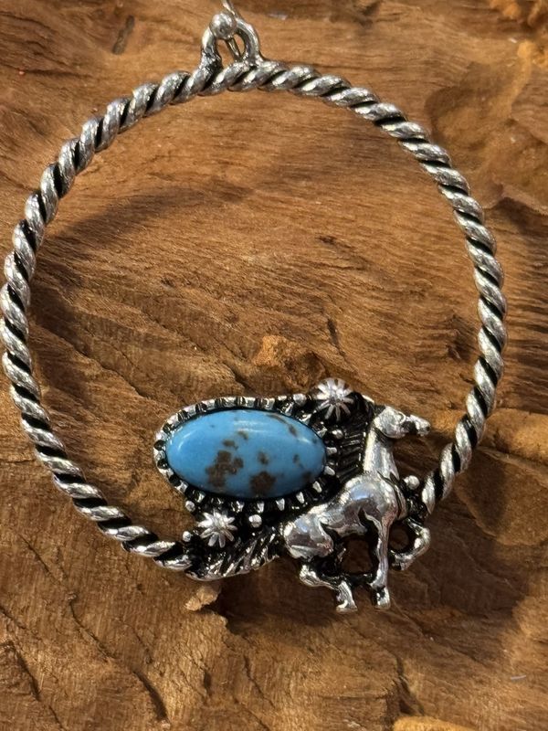 Western Rope Hoop Earrings