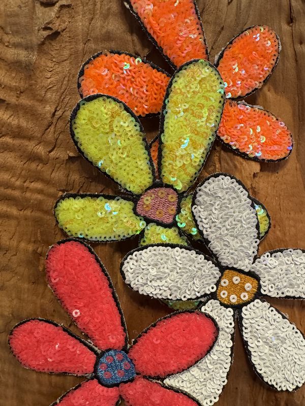 Sequined Flower Patches