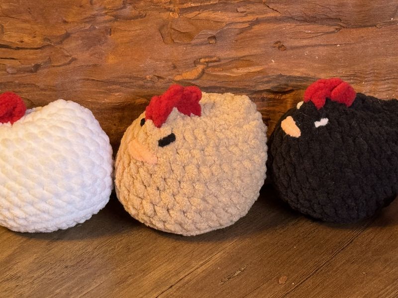 Hand Crocheted Palm Chicken