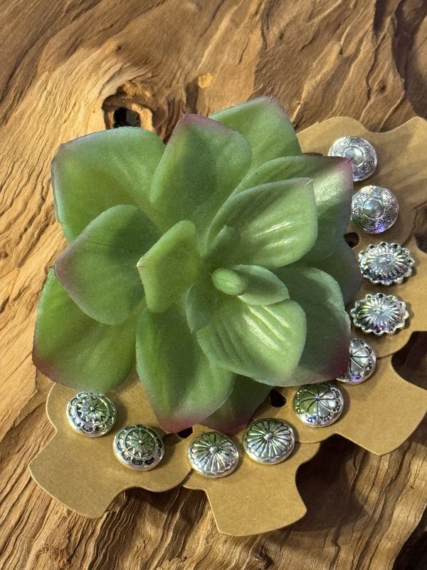 Concho Stud Earrings