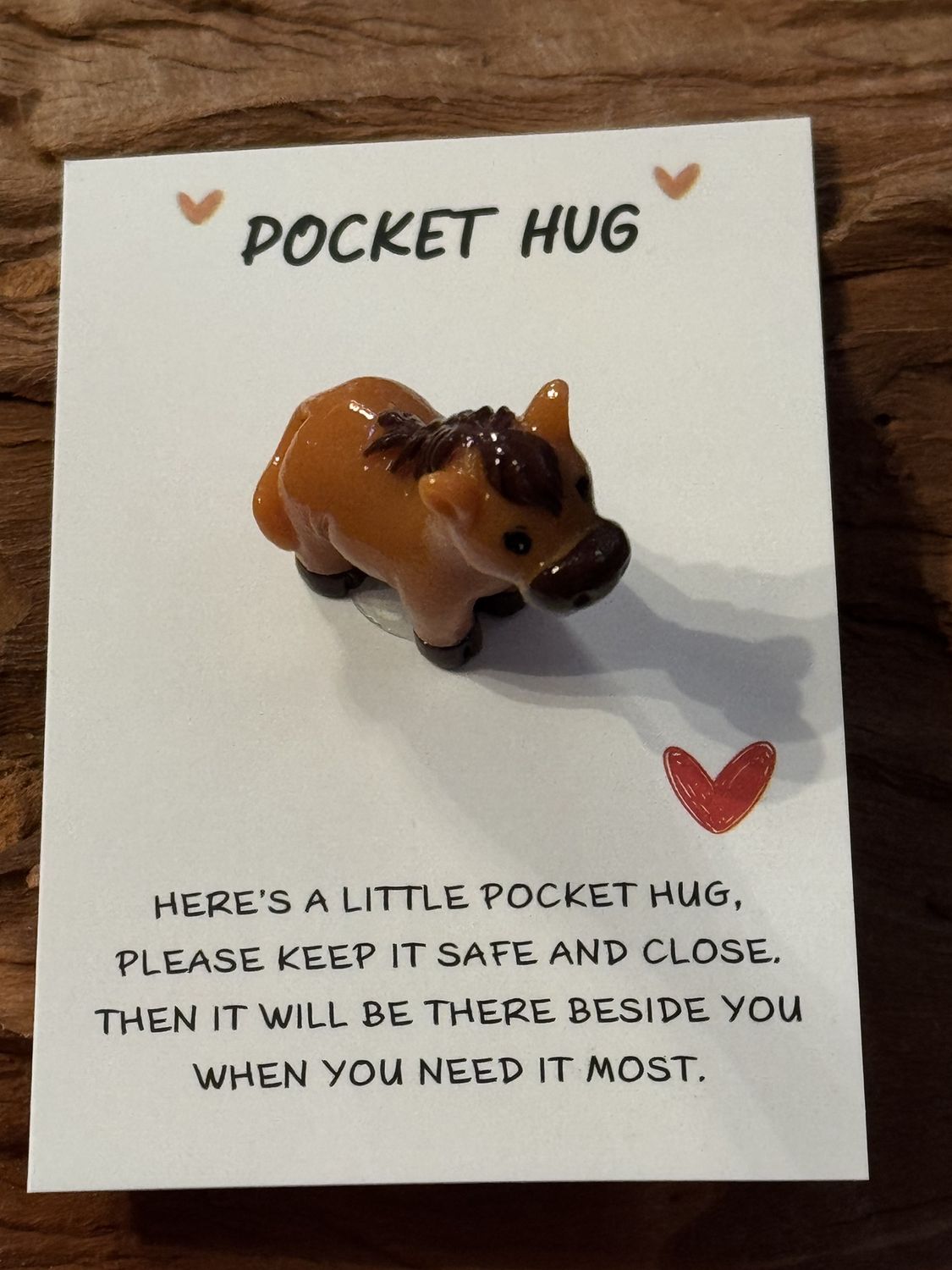Mini Horse Pocket Hug – Comfort Keepsake