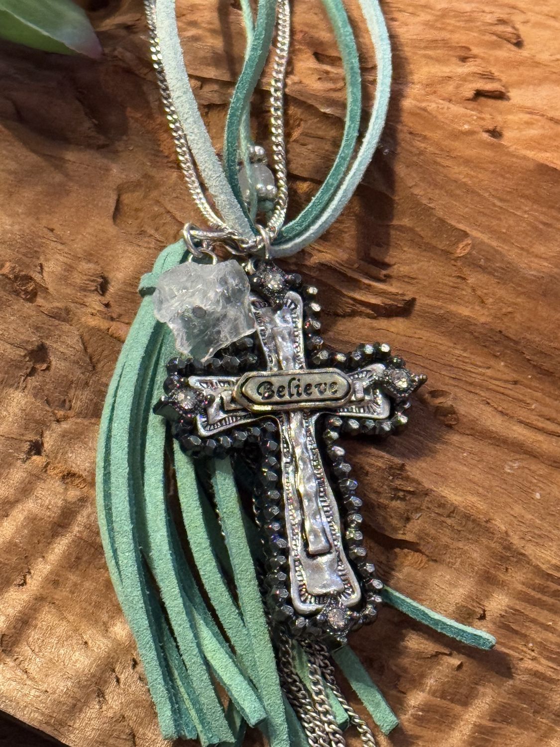 Believe Cross Necklace