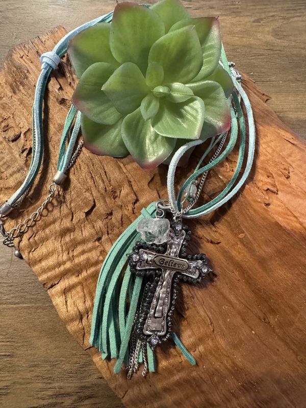 Believe Cross Necklace