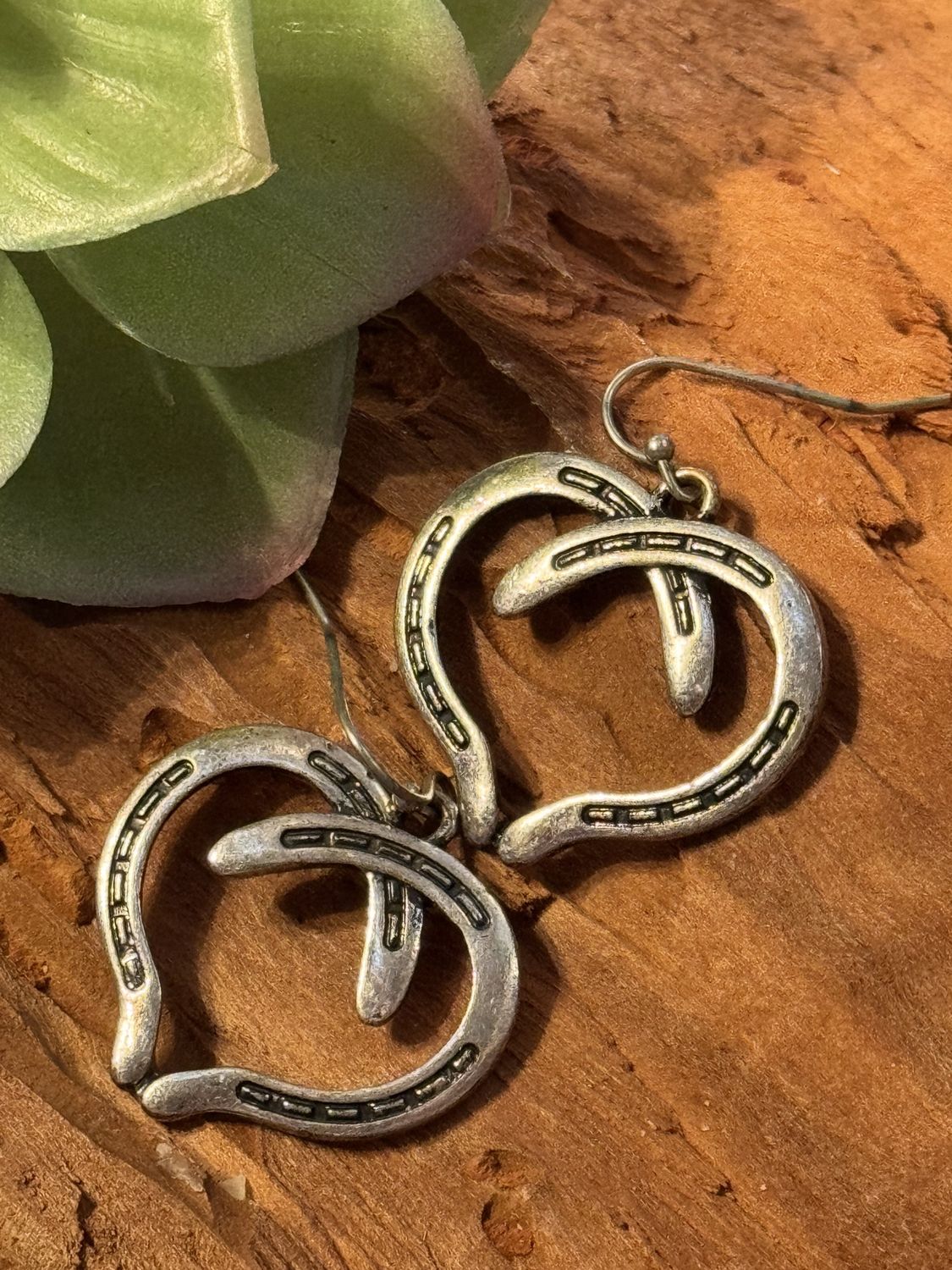 Horseshoe Hearts Earrings