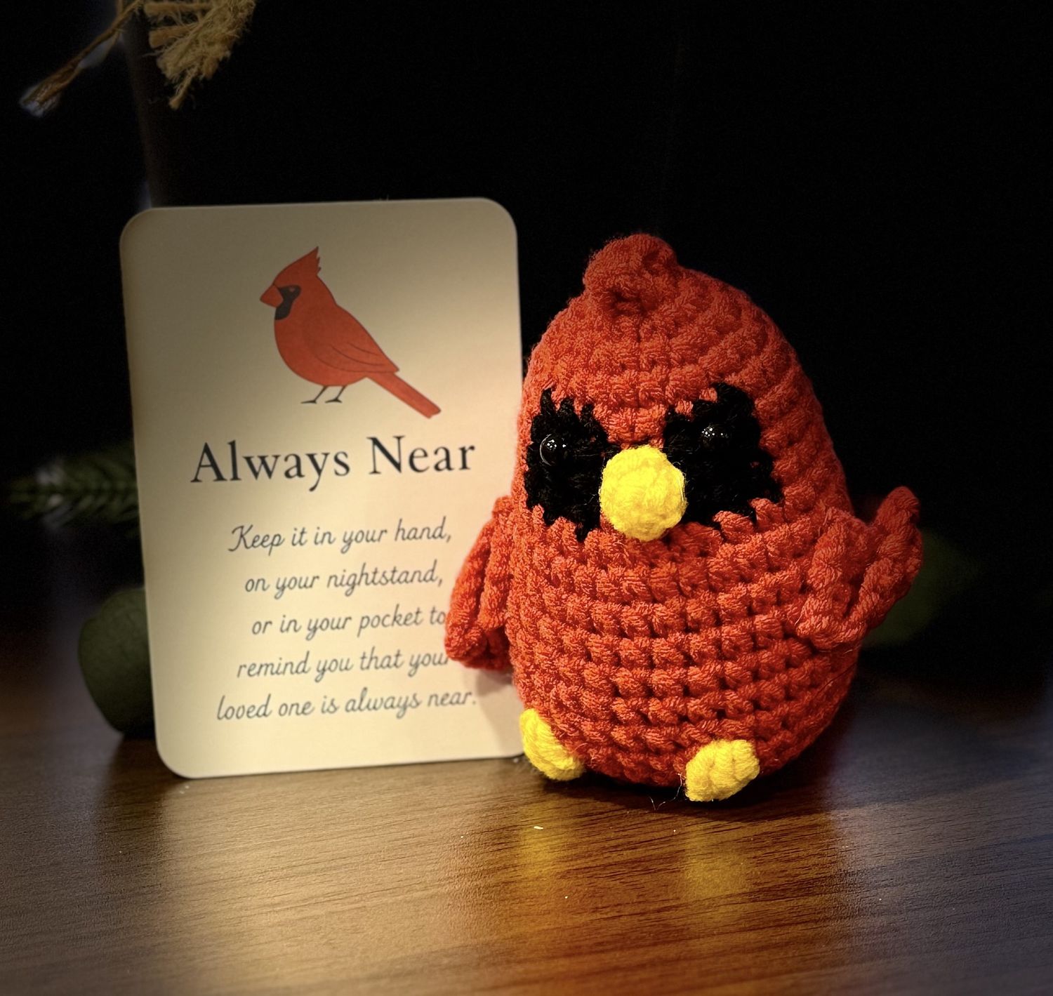 Always Near Cardinal Keepsake | Comfort Gift | Blue Lariat Collection at LynnDare Farms