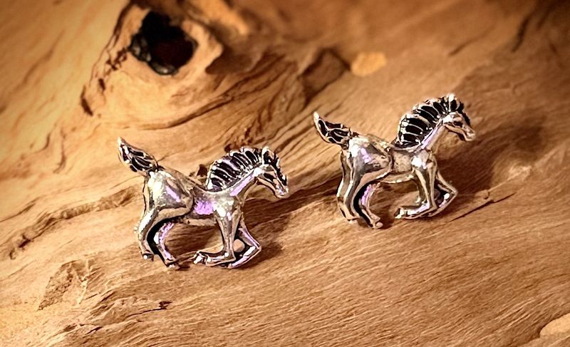 Running Horse Stud Earrings | Western Fashion Jewelry | LynnDare Farms