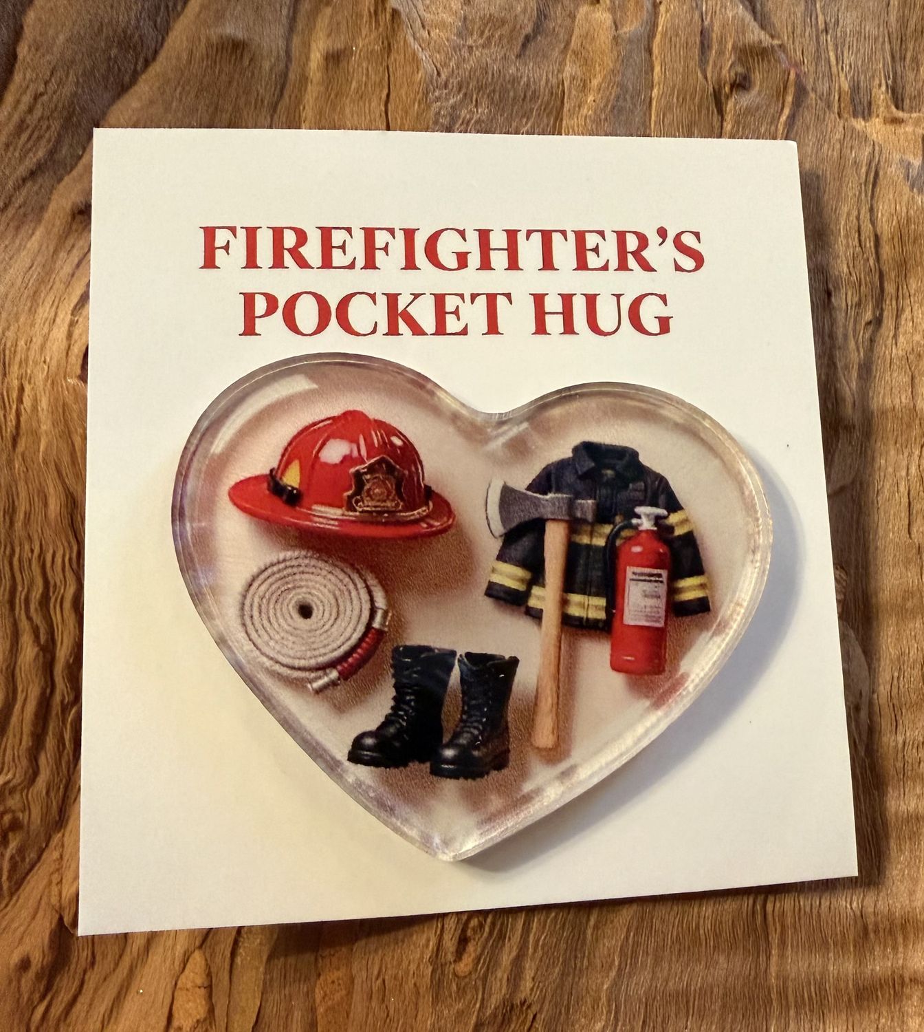 Firefighter’s Pocket Hug | Heart Keepsake Gift
