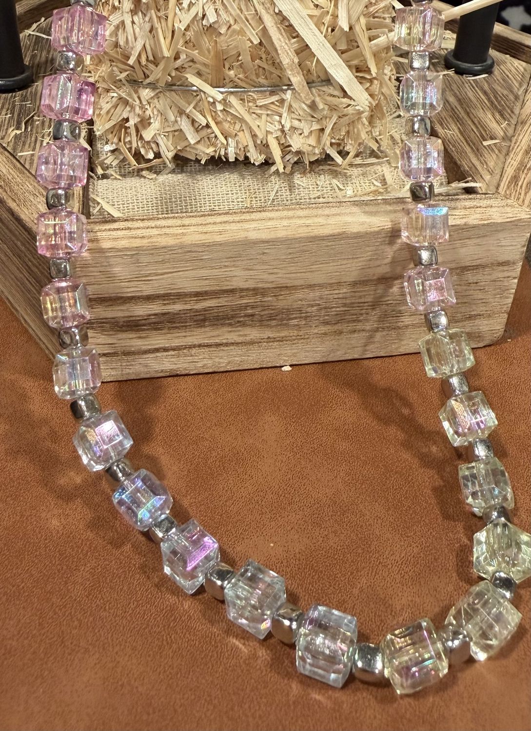 Viral Beaded Charm Necklaces | One-of-a-Kind Handmade Necklaces | LynnDare Farms, Style: Cube’s