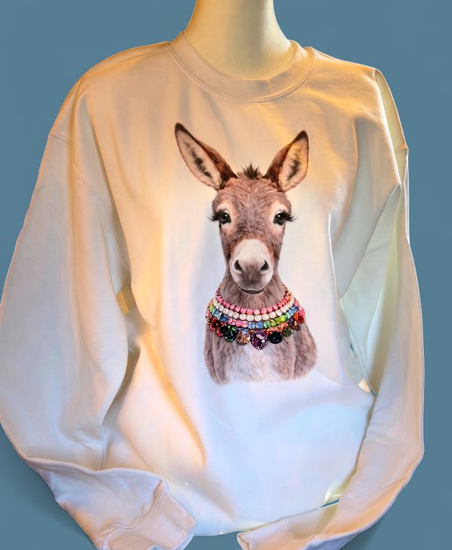 Jeweled Donkey Sweatshirt