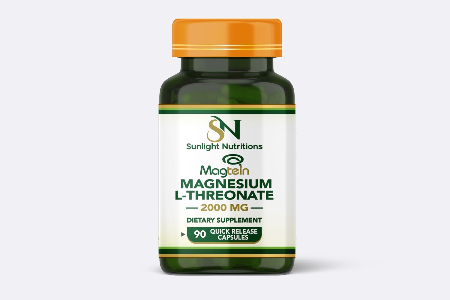 Magnesium L-Threonate Magtein, 90 Quick Release Capsules