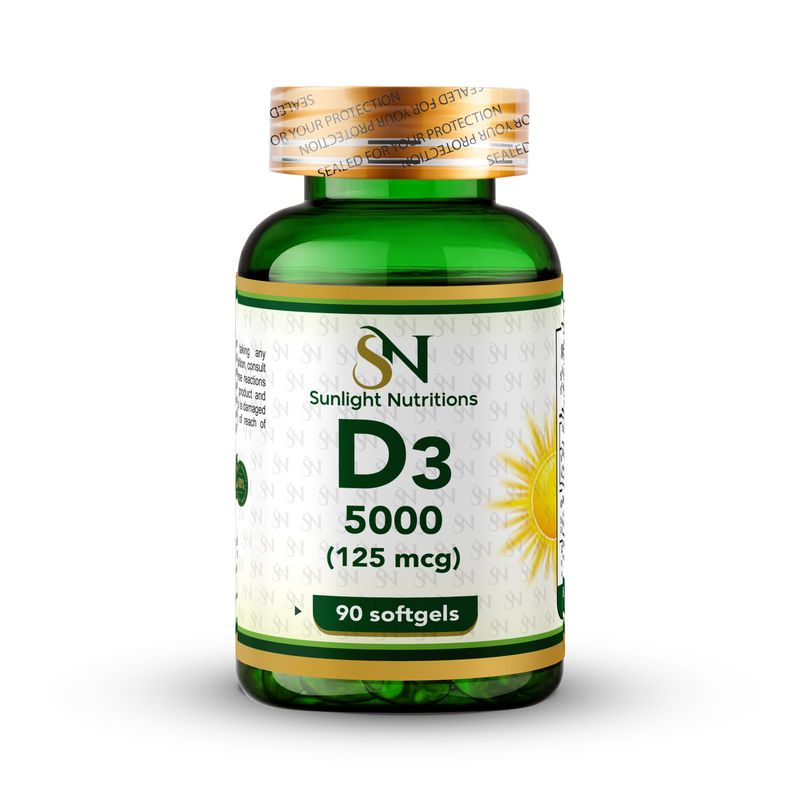 High Potency Vitamin D3, 5000 IU, 90 Quick Release Softgels