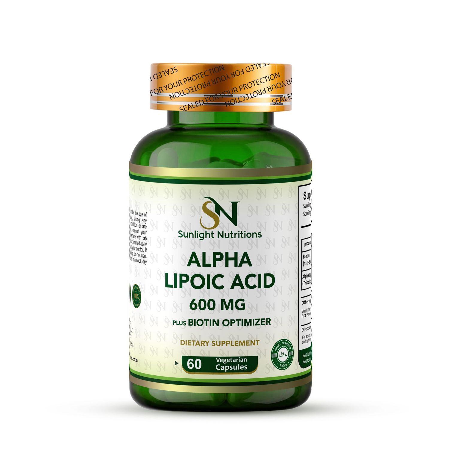 Alpha Lipoic Acid, 600 mg, 60 Quick Release Capsules