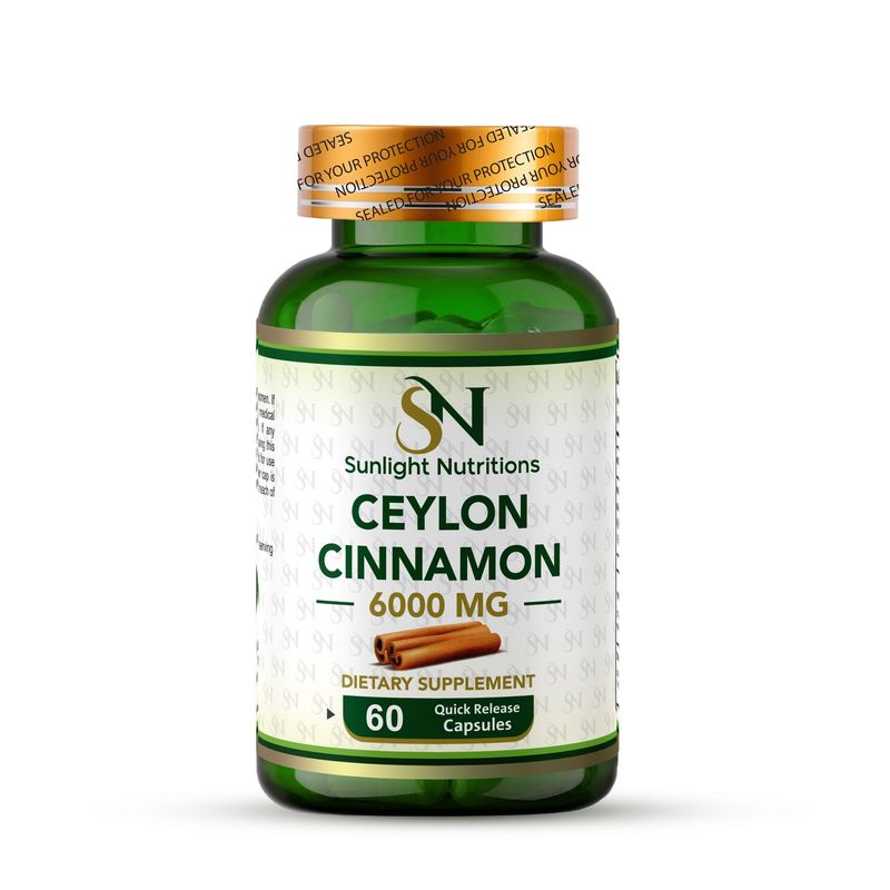 Ceylon Cinnamon, 6000 mg (per serving), 90 Quick Release Capsules