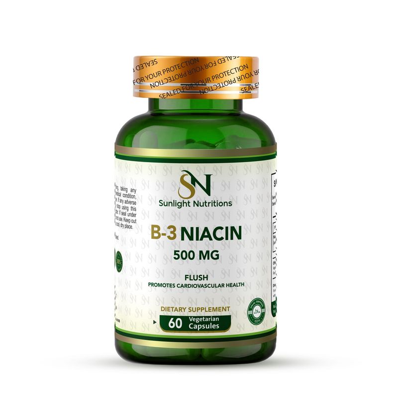 B-3 Niacin, 500 mg, 60 Quick Release Capsules