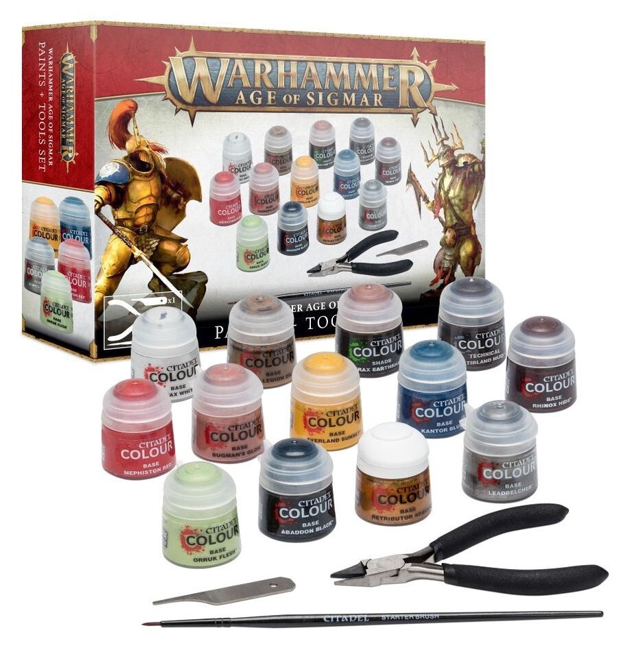 AoS: Paints + Tools Set