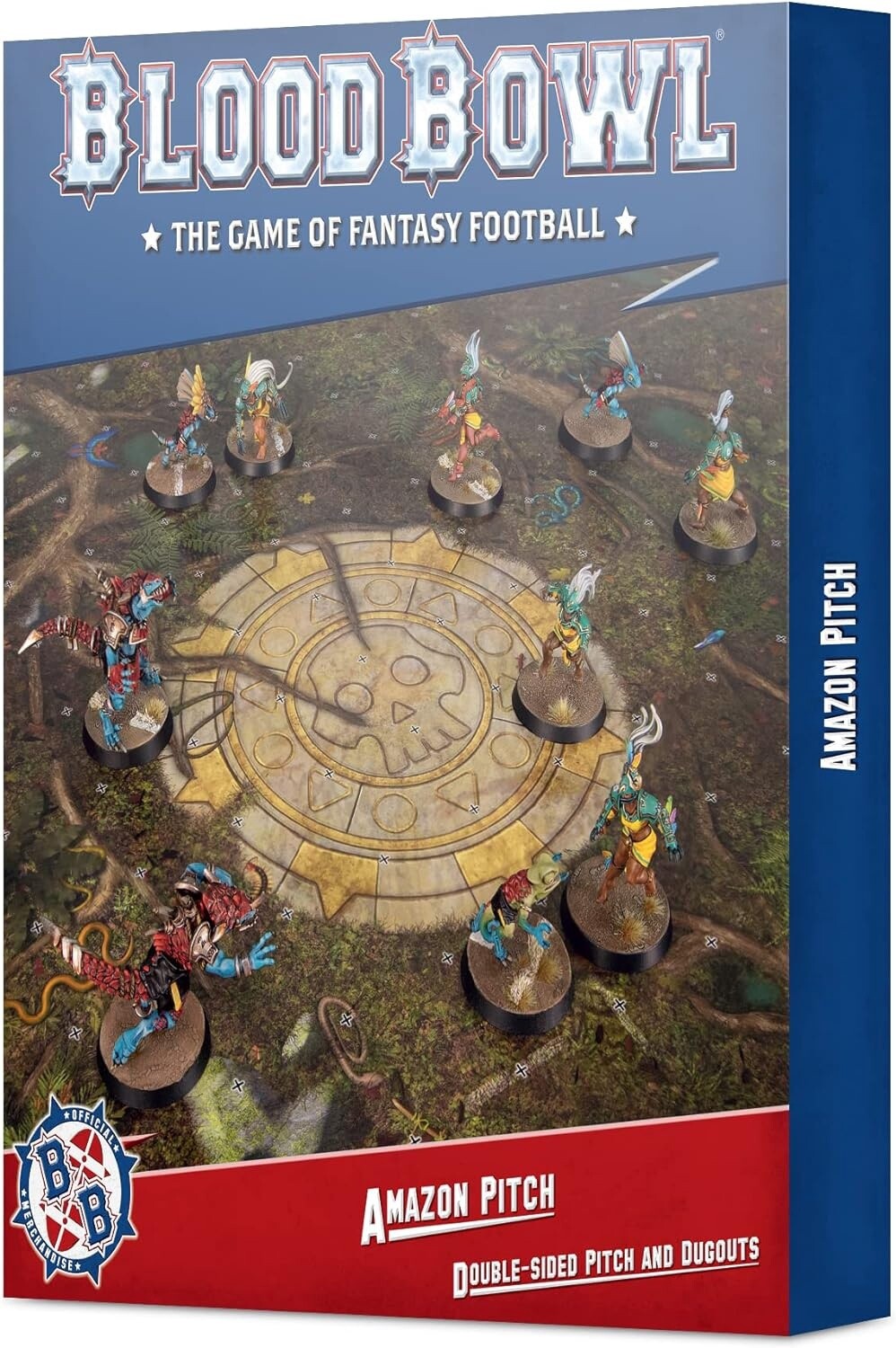 Blood Bowl: Amazon Pitch - Double-sided Pitch and Dugouts Set