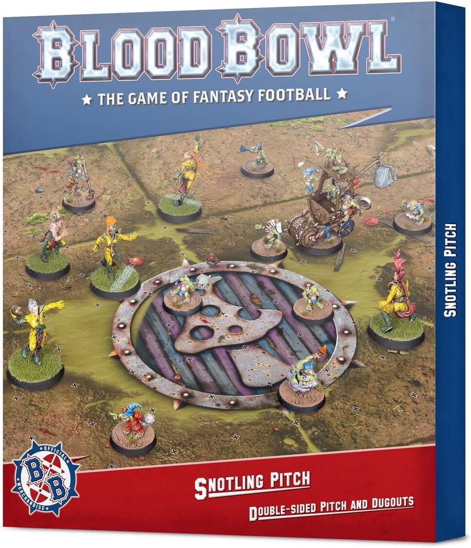 Blood Bowl Snotling Team Pitch &amp; Dugouts