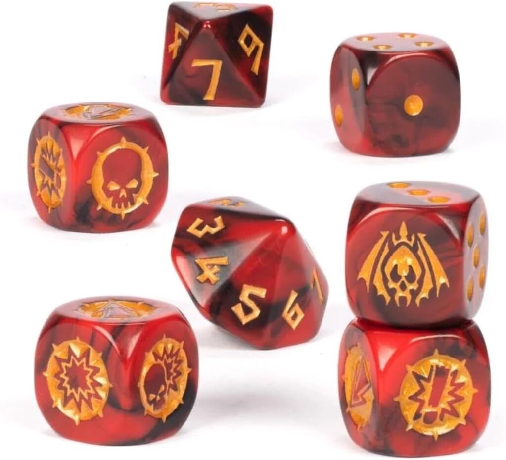 Vampire Team Dice Set, Blood Bowl