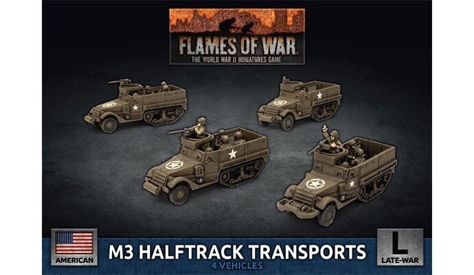 Flames of War - M3 Halftrack Transport Platoon (UBX76)