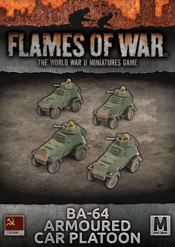 Flames of War - BA-64 Armoured Car Platoon (SBX86)