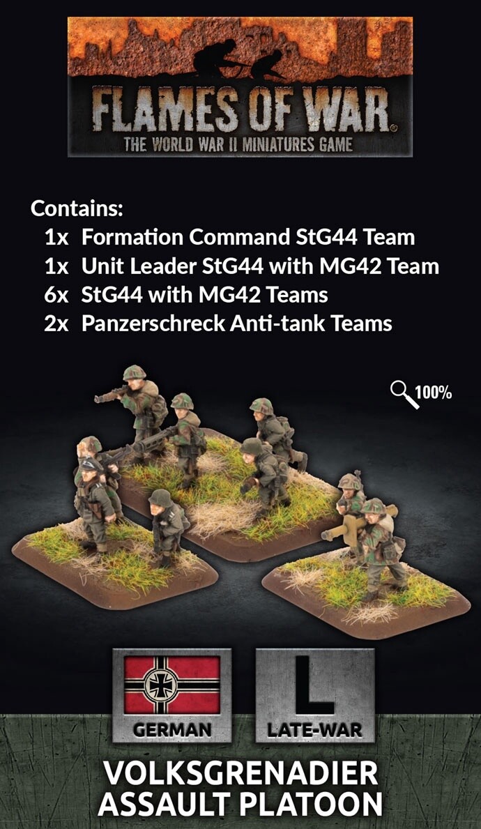 Flames of War - Volksgrenadier Assault Platoon (GE846)