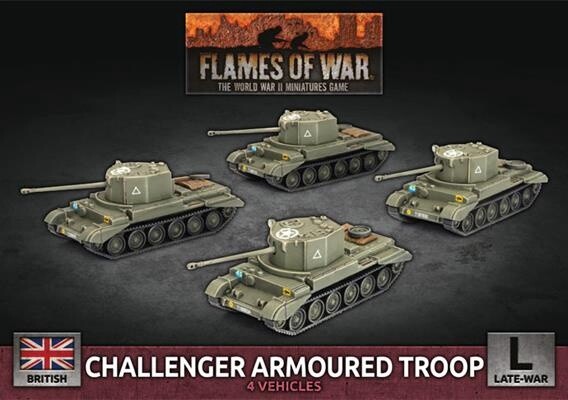 Flames of War - Challenger Armoured Troop (BBX72)