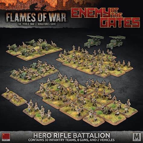 Flames of War - Enemy at the Gates Hero Rifle Battalion (SUAB14)
