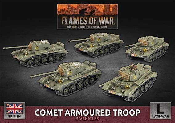 Flames of War - Comet Armoured Troop (BBX71)