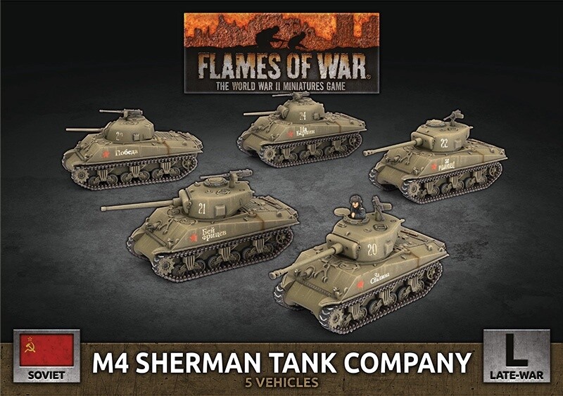 Flames of War - M4 Sherman Tank Company (SBX84)