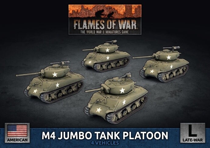 Flames of War - M4 Jumbo Tank Platoon (UBX92)