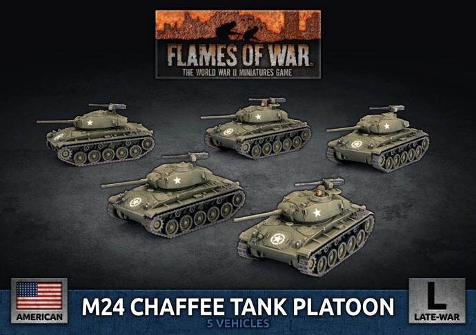 Flames of War - M24 Chaffee Tank Platoon (UBX94)