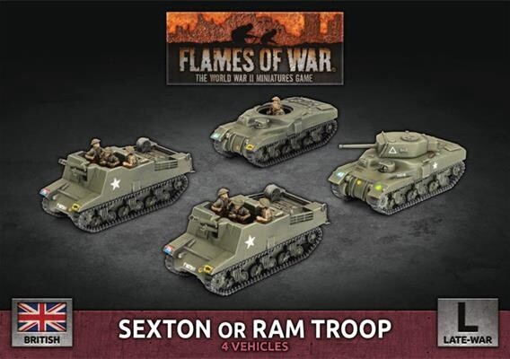 Flames of War - Sexton or Ram Troop (BBX76)