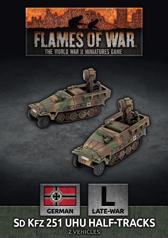 Flames of War - Sd Kfz 251 Uhu Half-tracks (GBX194)