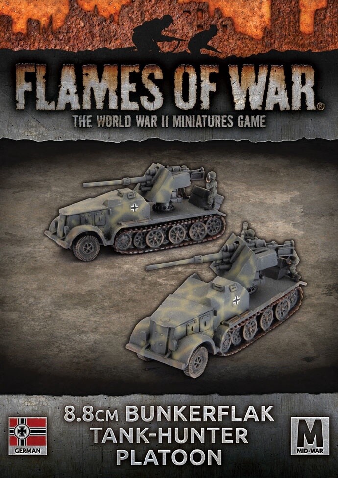 Flames of War - 8.8cm Bunkerflak Tank-Hunter Platoon (GBX187)