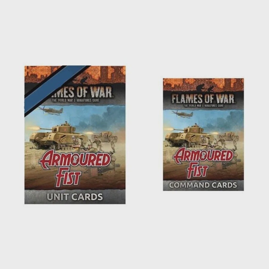 Flames of War - British Armoured Fist Unit and Command Cards (FW245U) (FW245C)