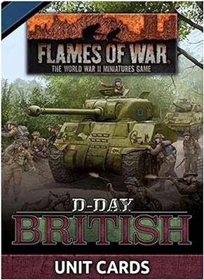 Flames of War - D-Day: British Unit Cards (FW264U)