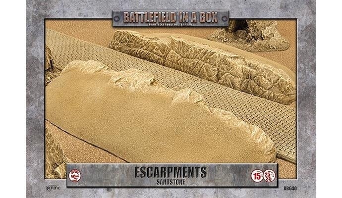Battlefield in a Box: Escarpments - Sandstone (BB640)