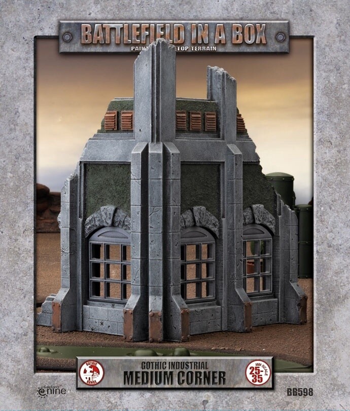 Battlefield in a Box: Gothic Industrial - Medium Corner (BB598)