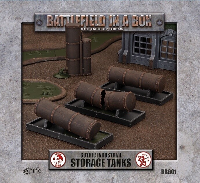 Battlefield in a Box: Gothic Industrial - Storage Tanks (BB601)