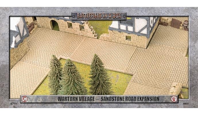 Battlefield in a Box: Wartorn Village - Sandstone Road Expansion (BB637)